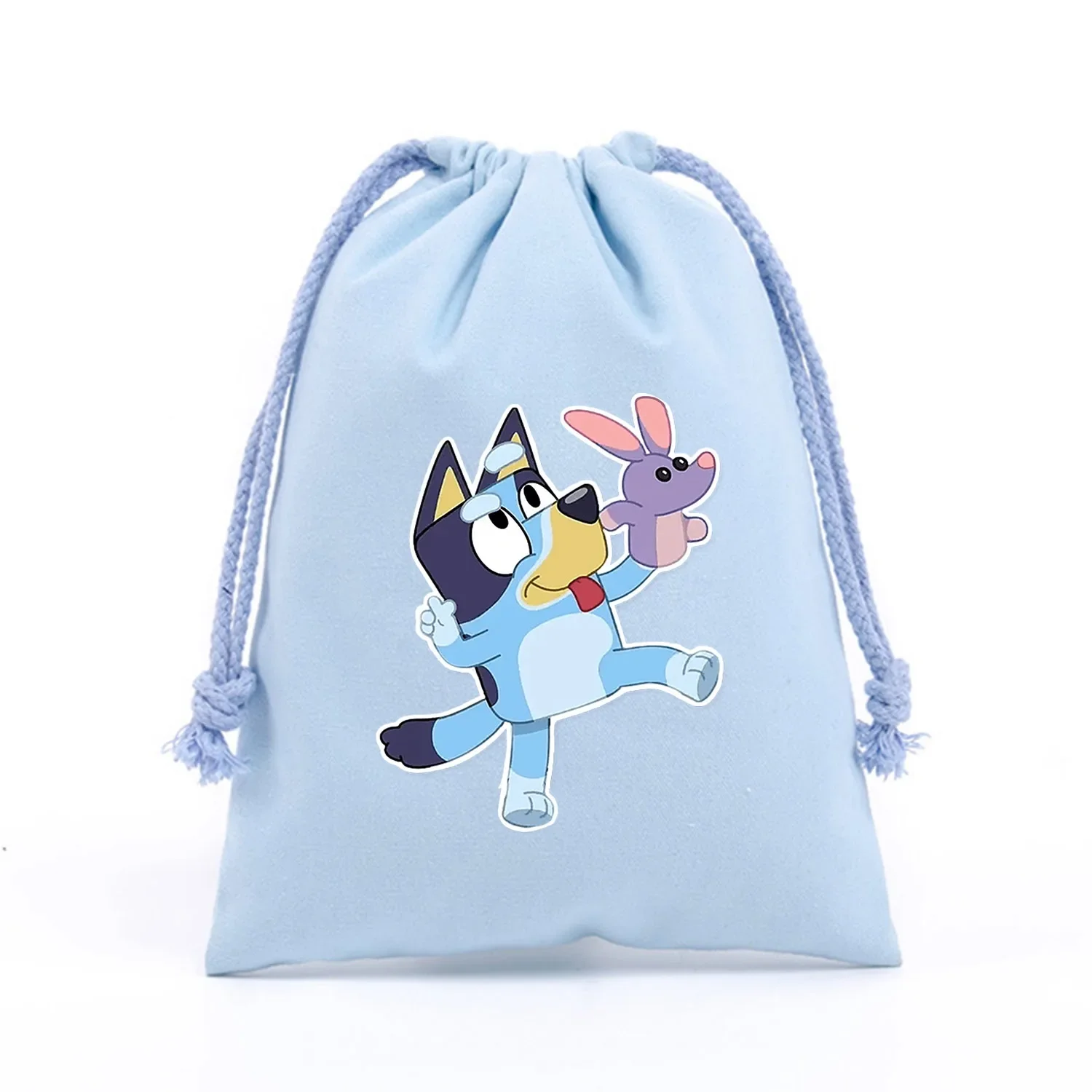 Новая сумка на шнурке Blueyi мультяшная Портативная для хранения милая фланелевая с
