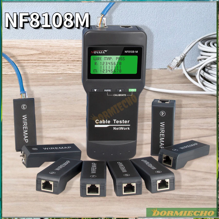 Новое поступление тестер кабеля LAN NF8108M RJ45 5E/6E цифровой сетевой инструмент