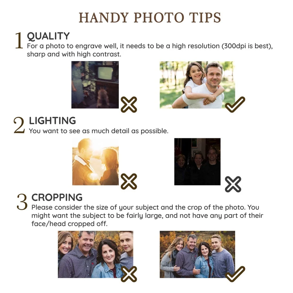 Personalized Double-Sided PU Leather Tri-fold Wallet Men Card Holder Purse Gift for Him Dad Father's Day Birthday Anniversary