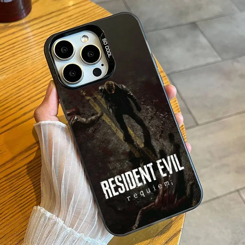 Фото Чехол для телефона R-Resident E-Evil-9 R-Requiem Game RER для iPhone 16 17 15 14 12 13 Pro Max, черный матовый противоударный чехол-накладка №3