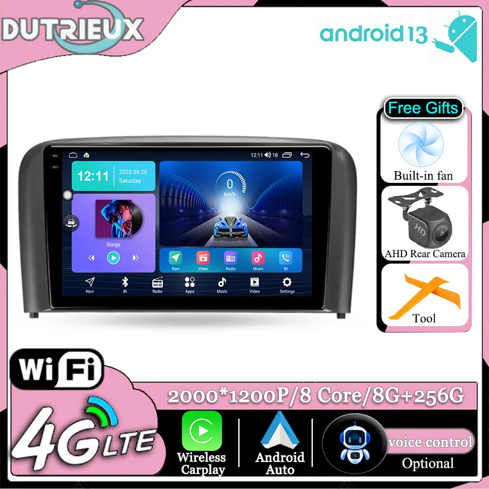 

Android 13 For Volvo S80 1 1998 - 2006 Carplay Auto Multimedia Monitor Screen Stereo Radio Video Player Car GPS Navigation