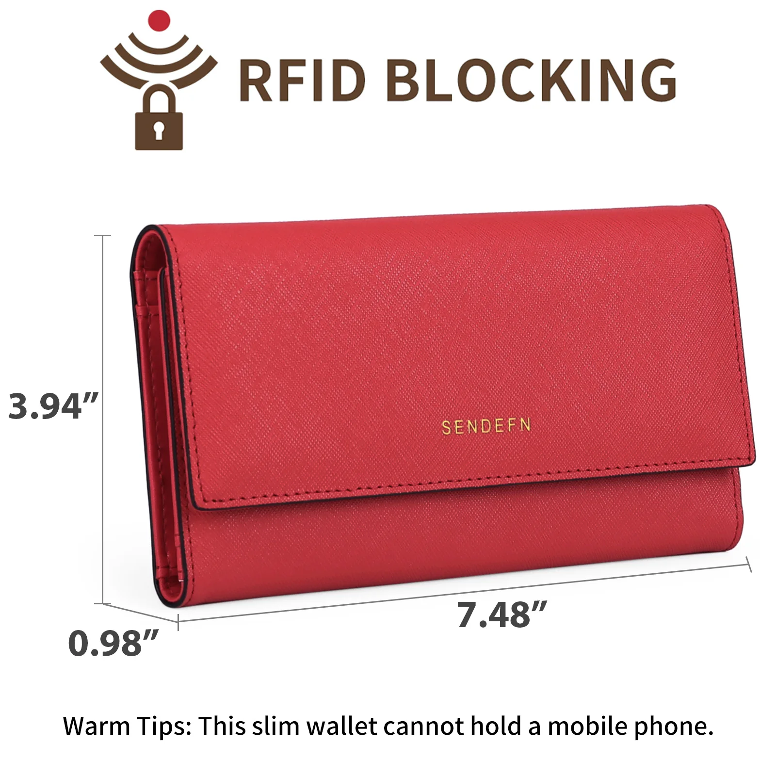 Women Wallet Anti Theft Leather Wallets For Woman Long Zipper Large Lady Clutch Bag Female Card Holder Purse