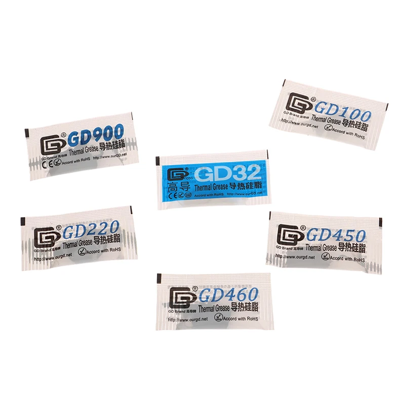 10 шт. термопаста для P1S A1 Mini GD32 GD100 GD220 GD450 GD460 GD900 деталей 3D-принтера