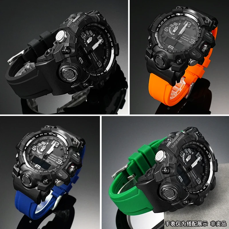Фото Сменный ремешок для Casio G-SHOCK Mudmaster GWG-1000/GB Series | Специальный пользовательский интерфейс |   Прочный силиконовый ремешок из полимерной смолы для использования на открытом воздухе №3
