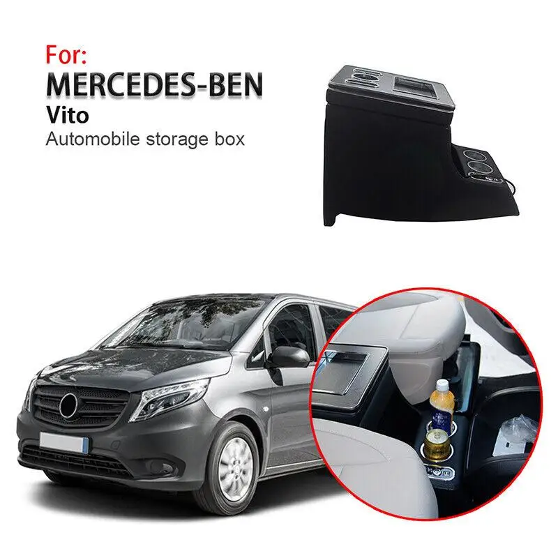 

AP02 Armrest Box For 2016-2021 Benz Vito W447 LED Light Central Black