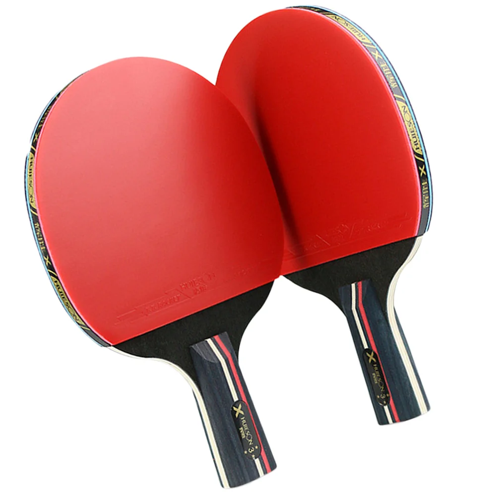 

1 Set/2PCS Professional Three Star Table Tennis Rackets Easy to Use Pong Rackets for Beginners Training (1PC Straight Handle,