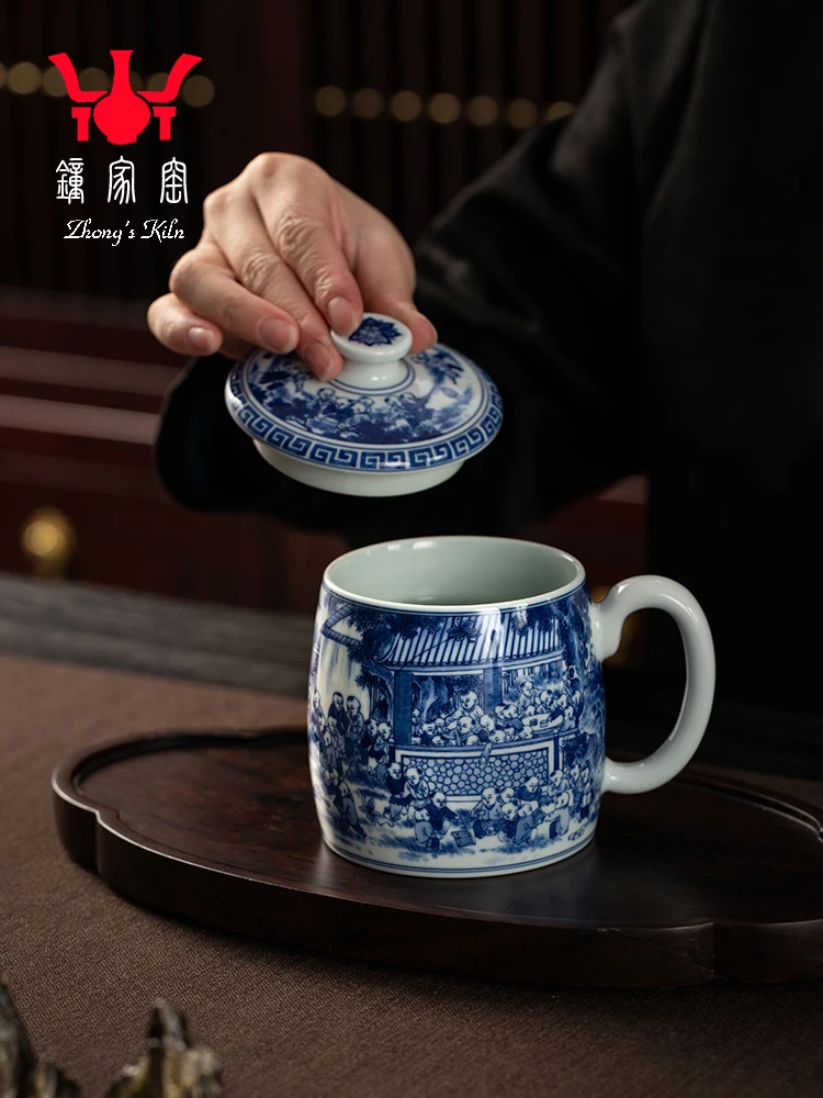 Zhongjiayao Chaiyao Цзиндэчжэнь ручная роспись сине-белая керамическая