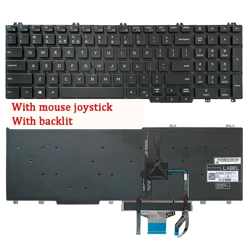 Новая клавиатура для ноутбука совместимая с DELL Latitude 5500 5501 5510 5511 P80F