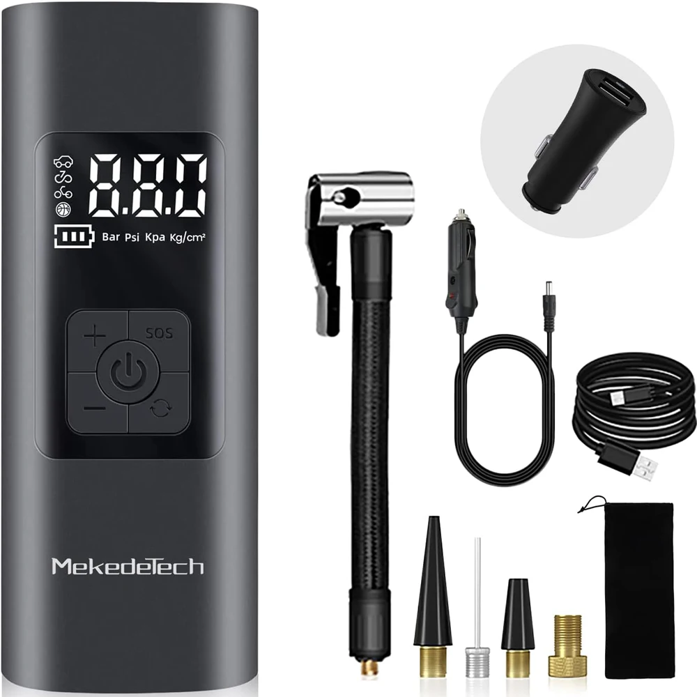 For Car Tires 12 Volt 150psi Auto Off Electric Wireless Inflator For Car Motorcycle Balls