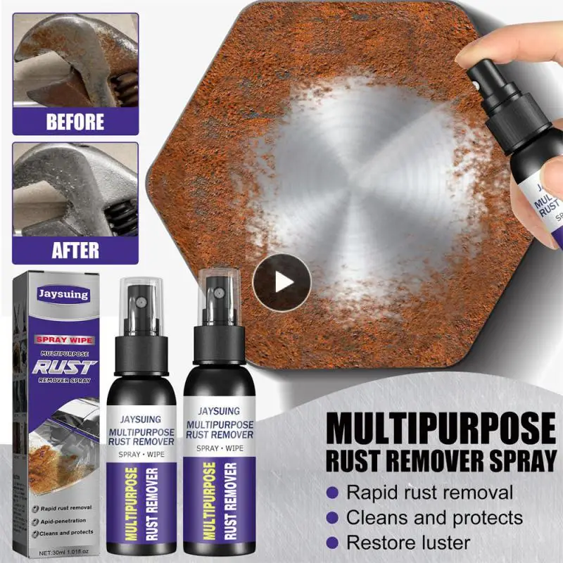 

50ml Portable Rust Remover Spray Multipurpose Metal Polish Rust Remover Practical Derusting Spray Car Maintenance Cleaning