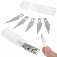 5 100pcs carving metal scalpel knife tools kit non slip blades mobile phone diy repair hand tools