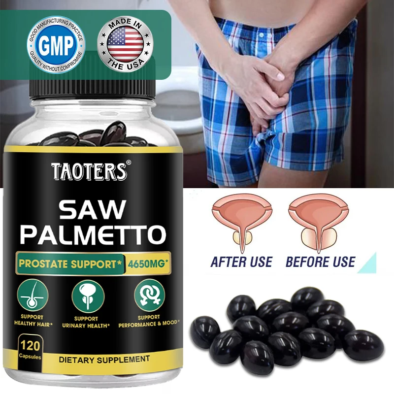 

Advanced Saw Palmetto Prostate Supplement - Reduces Urge To Urinate Frequently, DHT Blocker, Improves Sleep, Performance
