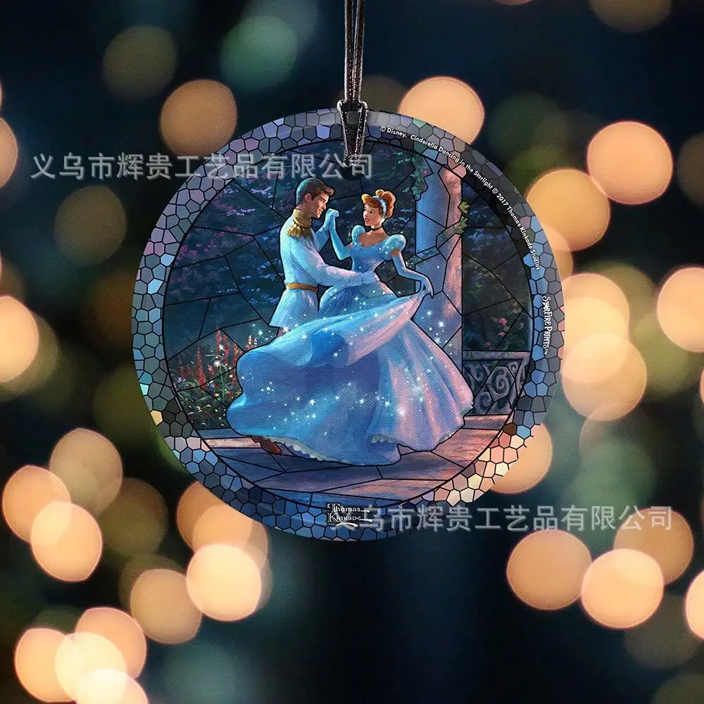 

Christmas Decorations 2023 Disney Princess Cinderella Beauty and The Beast Belle Ariel Cartoon Christmas Tree Ornaments Pendant
