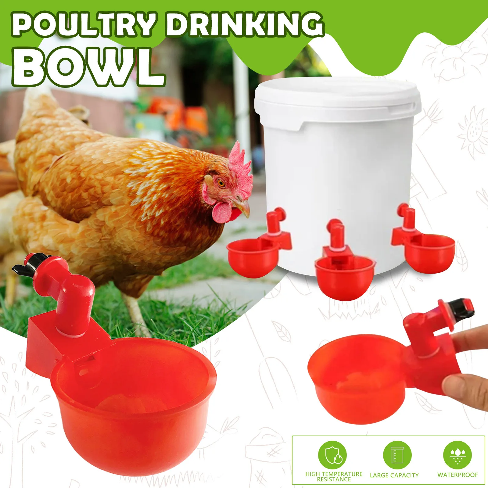 

8 шт. клетка для птицы, корм, автоматическая поилка для птицы, поилка для птицы, чашка для птицы, поилка для заднего двора, птицы