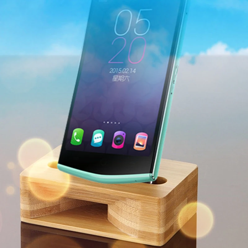 Держатель для громкоговорителя бамбуковый усилитель звука динамик Iphone Xiaomi Huawei