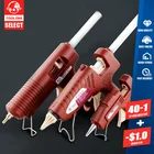 Мини-пистолет для термоклея с регулируемой температурой, профессиональный медный пистолет с насадками 11 мм