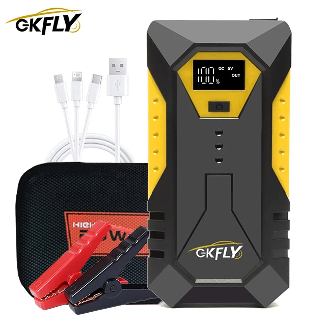

GKFLY 3000A/4000A портативный автомобильный стартер Power Bank автомобильное зарядное устройство пусковое устройство бензиновый дизельный автомобильный аварийный усилитель