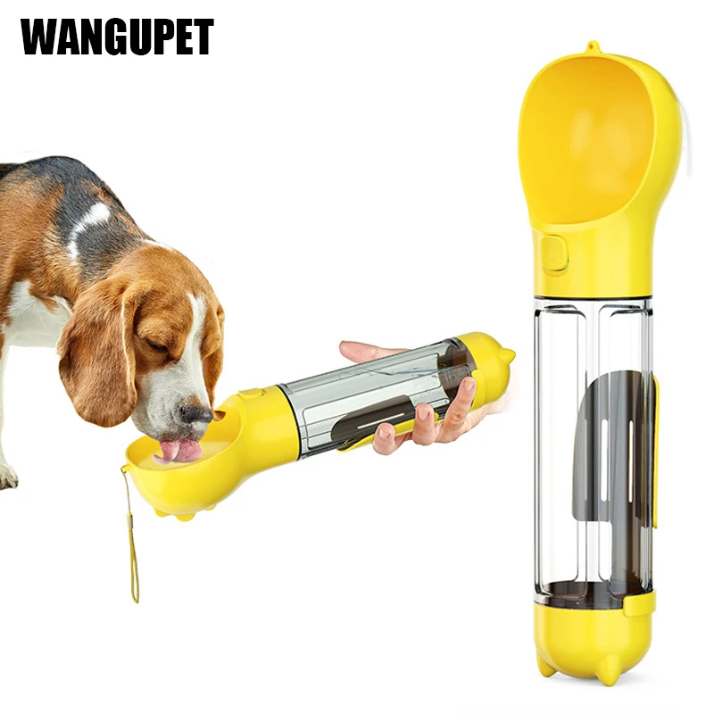 

Multifunctional Cats Dog Water Bottle Outdoor Travel Water Dispenser Feeder for Small Large Dogs 300/500ML Puppy Drinking Bowl