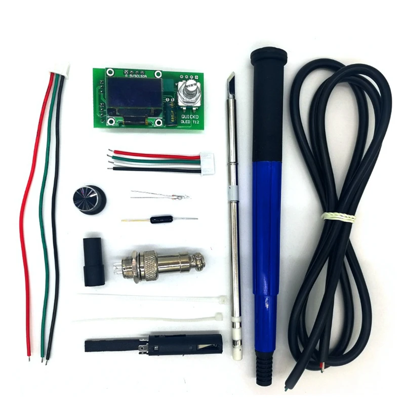 

Паяльная станция T12 STC с OLED-контроллером, наборы «сделай сам» с ручкой для наконечников T12