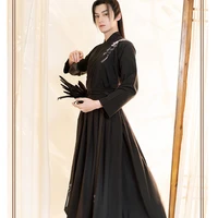 chinese ancient style hanfu mens ancient style mens fairy spirit ancient costume knight scholar teenage black cosplay costume