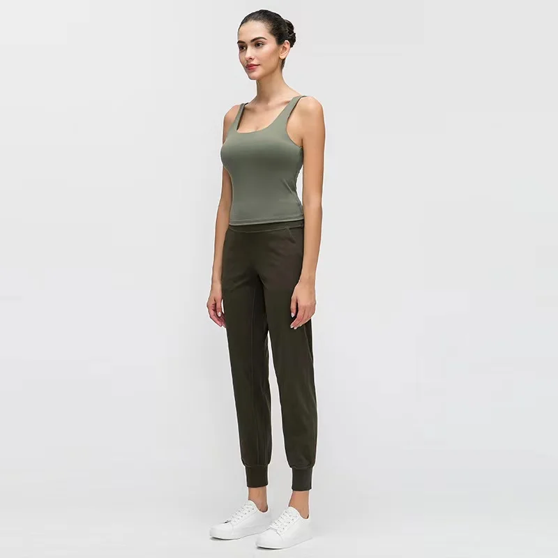 Lulu Women Breathable Fitness Yoga Pants Sport Workout Seamless Leggings Gym Clothing High-waisted Tights Sportswear Pants