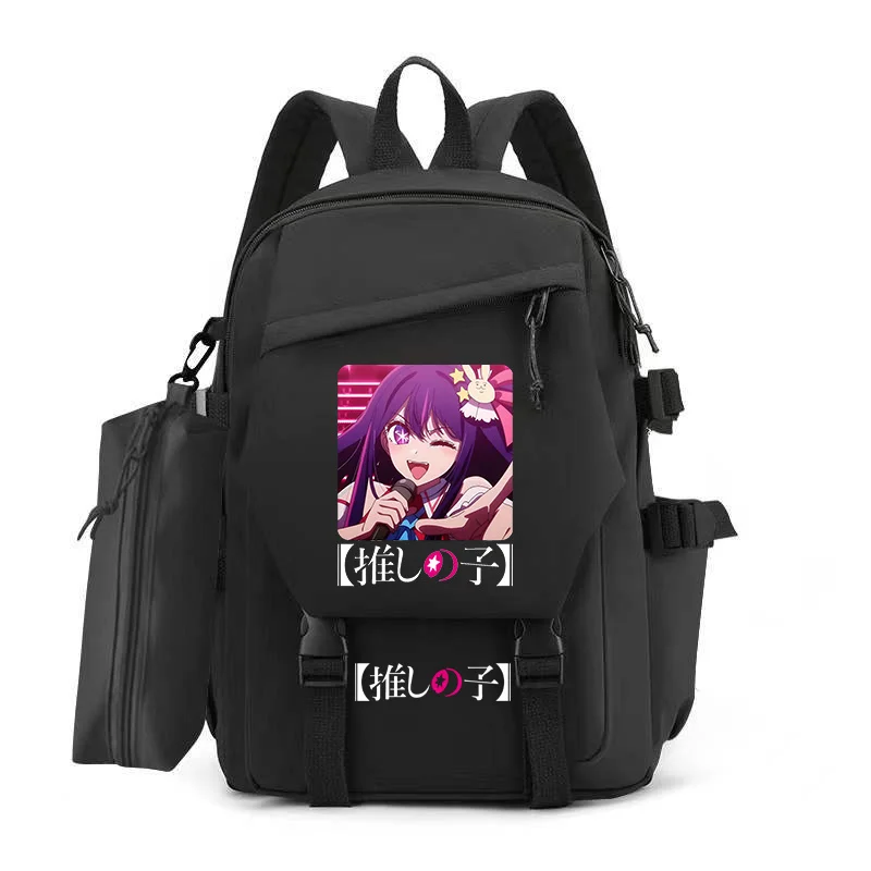 

Students Backpack Travel Bag Oshi No Ko Ai Hoshino Anime Backpack Book School Bag for Teenage Girls Boys Mochila Laptop Bookbag