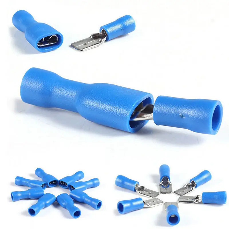 

Spade 100pcs Male & Female Insulated Crimp Terminals Wire Cable Connectors 15A PVC Universal New Hot 2018 Nice