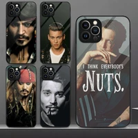 j johnny depp phone case tempered glass for iphone 13pro 13 12 11 pro max mini x xr xs max 8 7 6s plus se 2020 cover