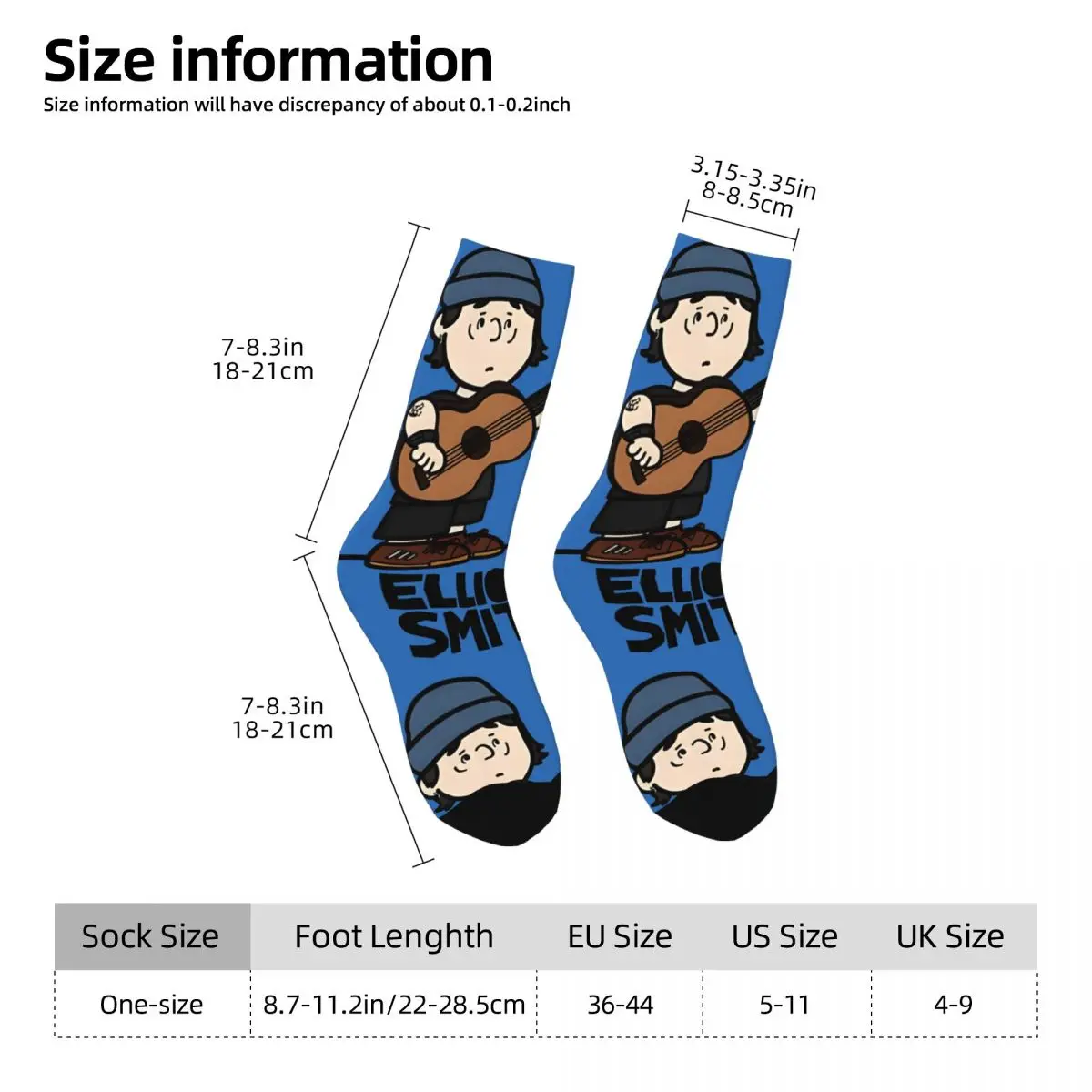 Носки мужские с рисунком арахиса элиott Smith X винтажные в стиле Харадзюку