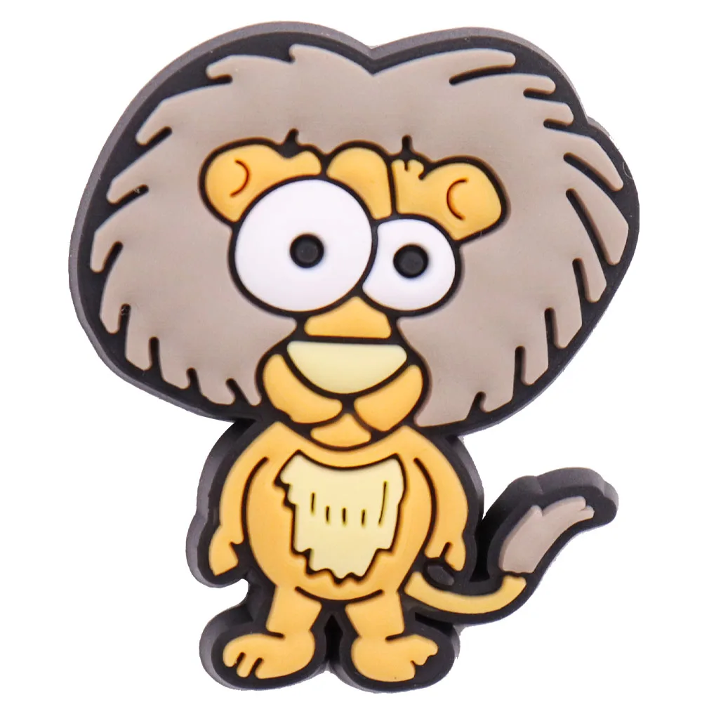 1 шт. Новый значок-брошь в подарок Модный карикатурный анимационный символ Зебра Слон Инсигния Детская брошь Силиконовые аксессуары для одежды на.