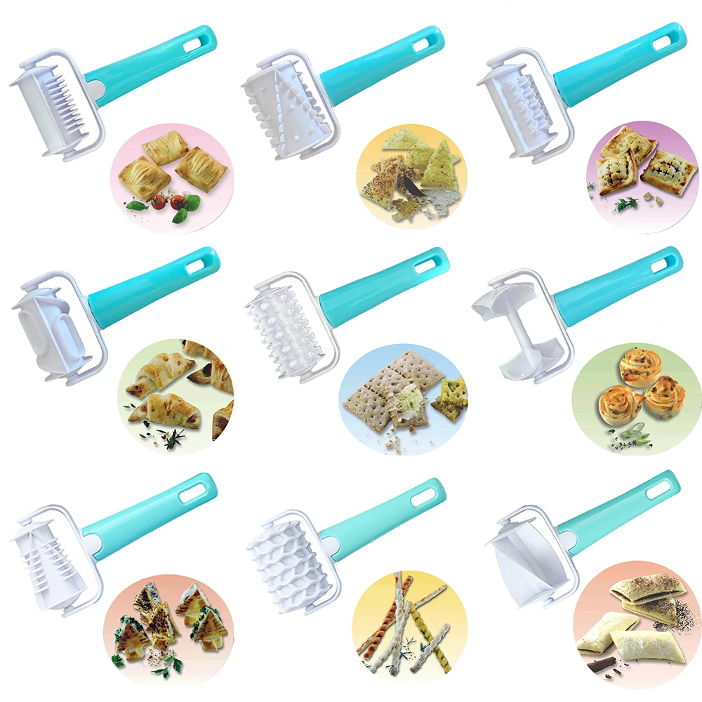 

1pc Plastic Baking Tool Pull Net Wheel Knife Pizza Pastry Lattice Roller Cutter for Dough Cookie Pie Craft Kitchen Accessories