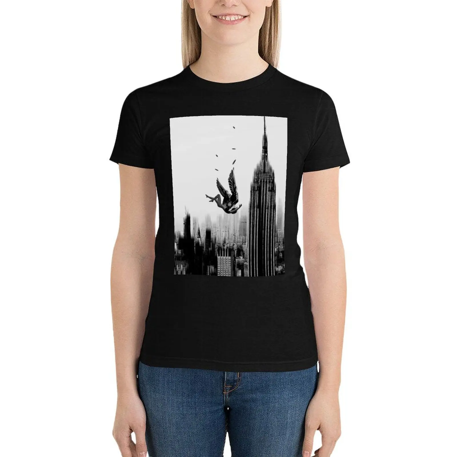 U2 Женская Винтажная футболка с рисунком