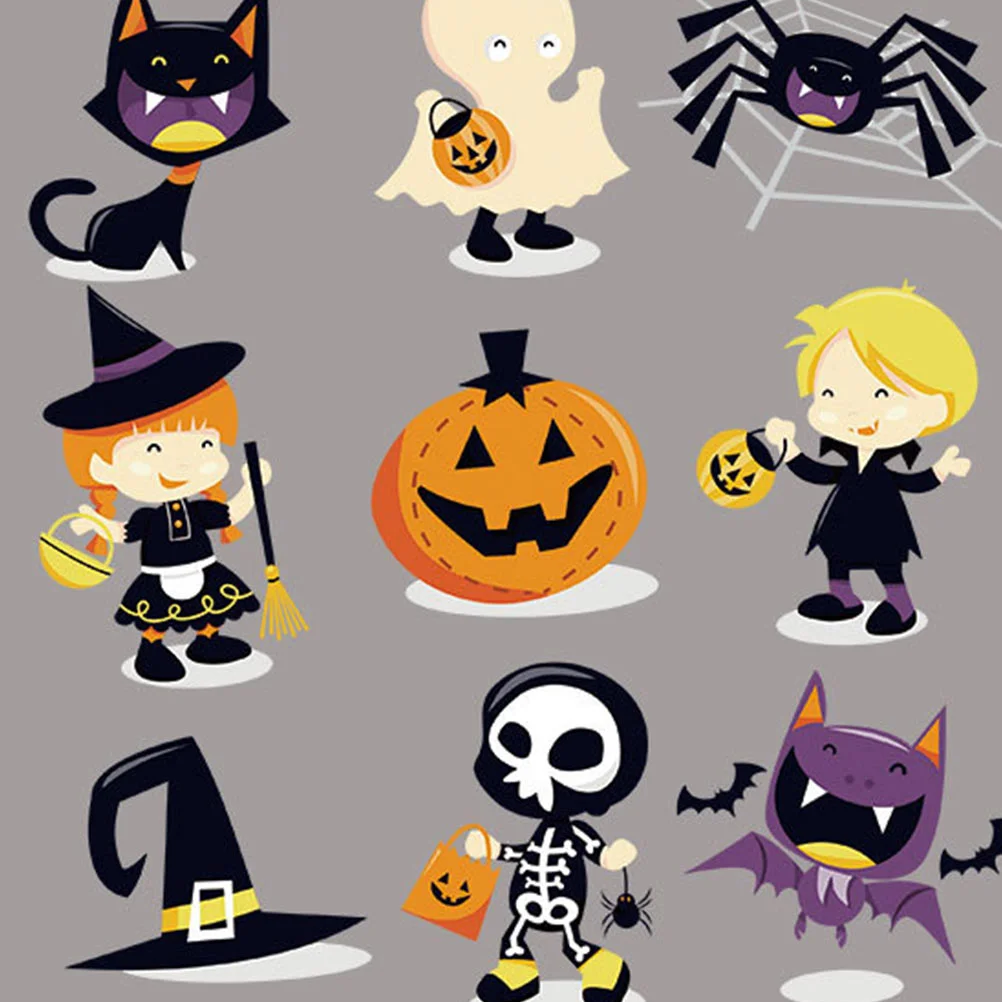 

Transfer Clothes Ironon Sticker Stickers Heat Pumpkin Press Decoration Sheet Paper Ghost Patch Appliquevinyl Tshirt Embroidered