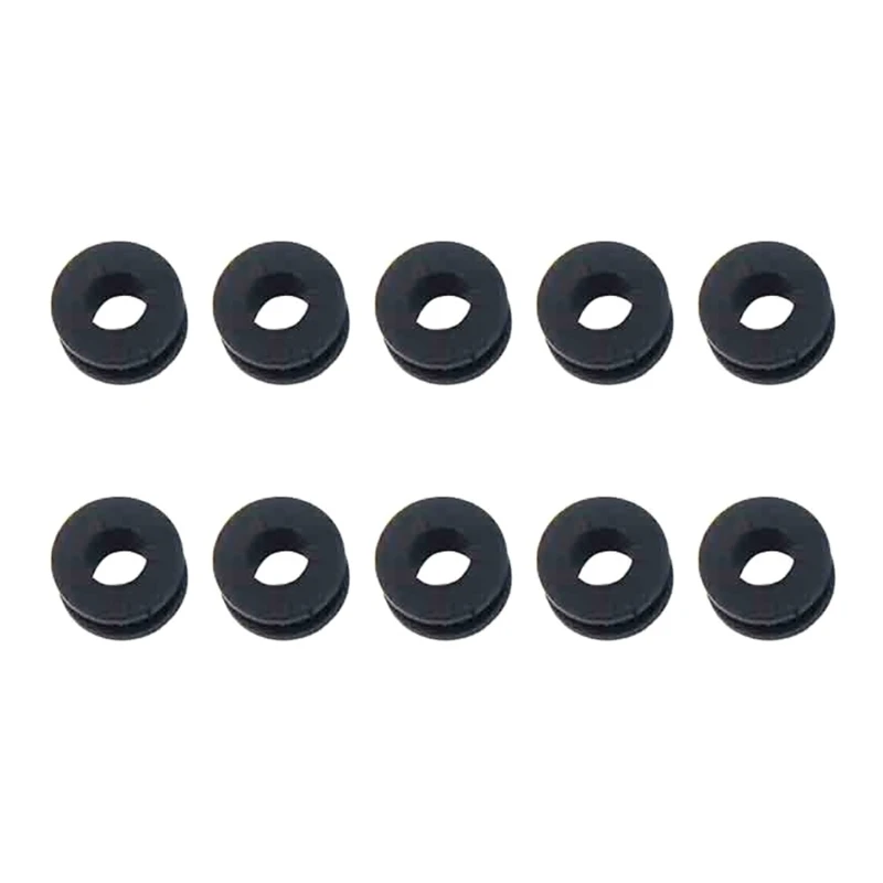 Black Motorcycle Side Cover Rubber Grommets Gasket Fairings For CBR 600RR 600 F4 F4i 250R 600F 125R 10Pcs