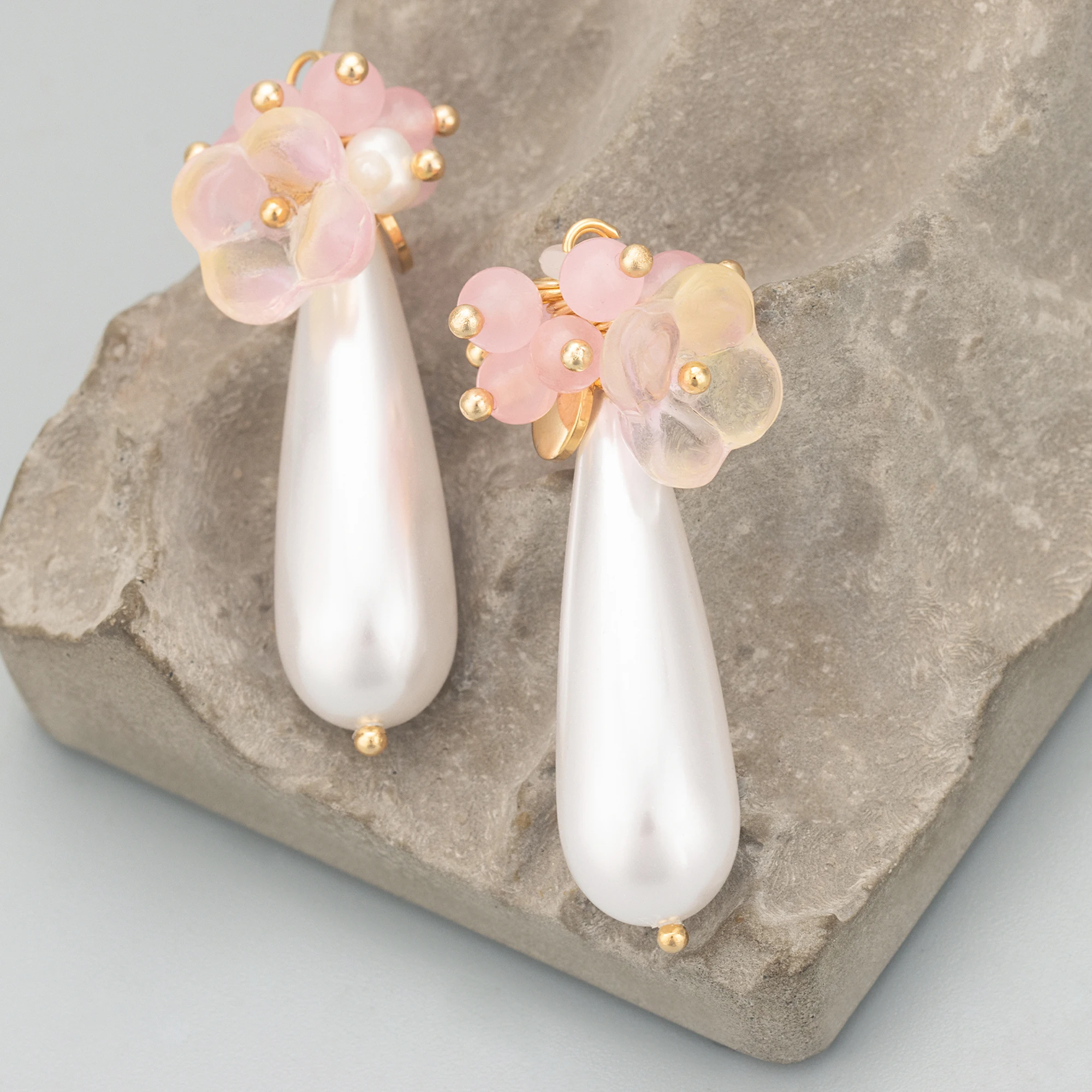 4 шт./партия ювелирные изделия GUFEATHER набор из натурального камня и пластикового