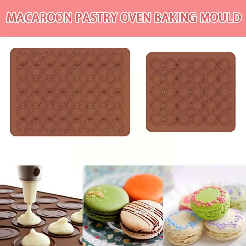 

30 Cavity Macaron Silicone Mat Non-stick Mould Pastry Accessories Baking Diy Chocolate Maker Bakeware Macarons Mold Cake Ki L8p5