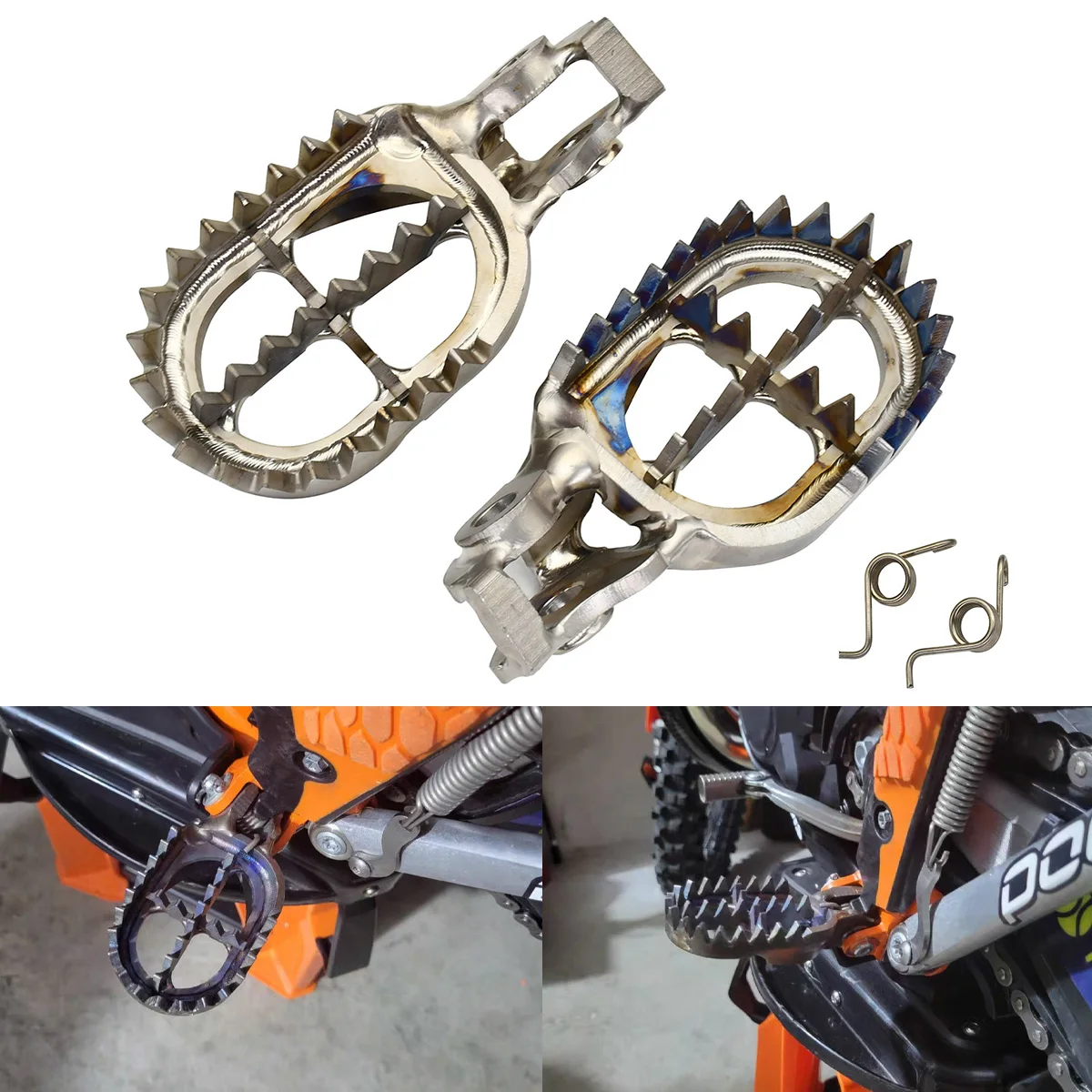 Мотоциклетные подножки из титанового сплава TC4 для ног KTM EXC EXCF XC XCF SX SXF 125 250 300 350 450