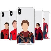 marvel spider man transparent phone case for xiaomi redmi 11lite ultra 10x 9 8a 7 6 a pro t 5g k40 anime protect cover silicone