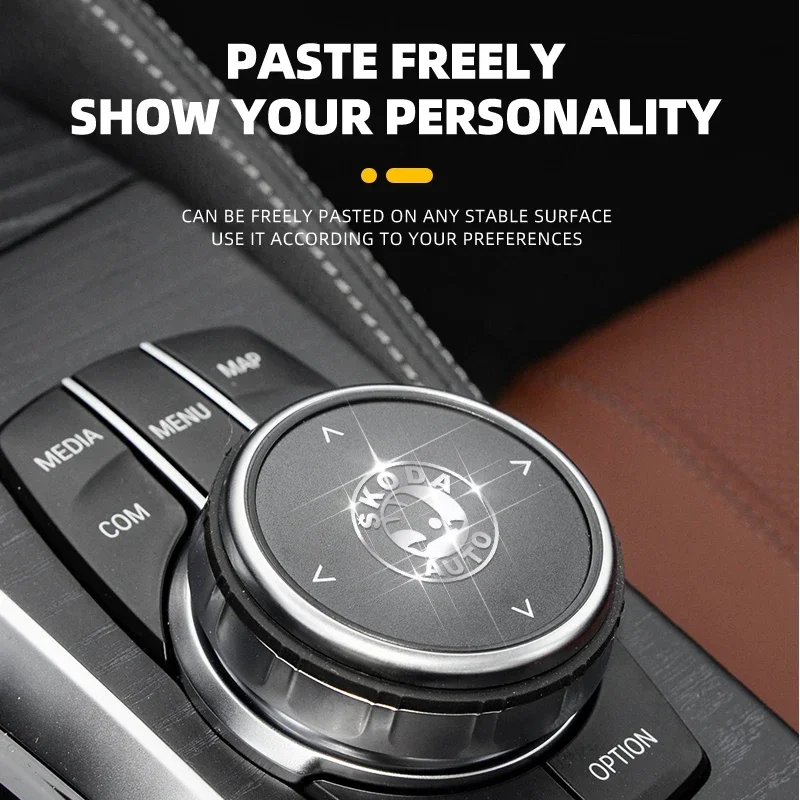 Металлический Автомобильный логотип эмблема значок наклейка для Skoda Rapid Kodiaq Fabia