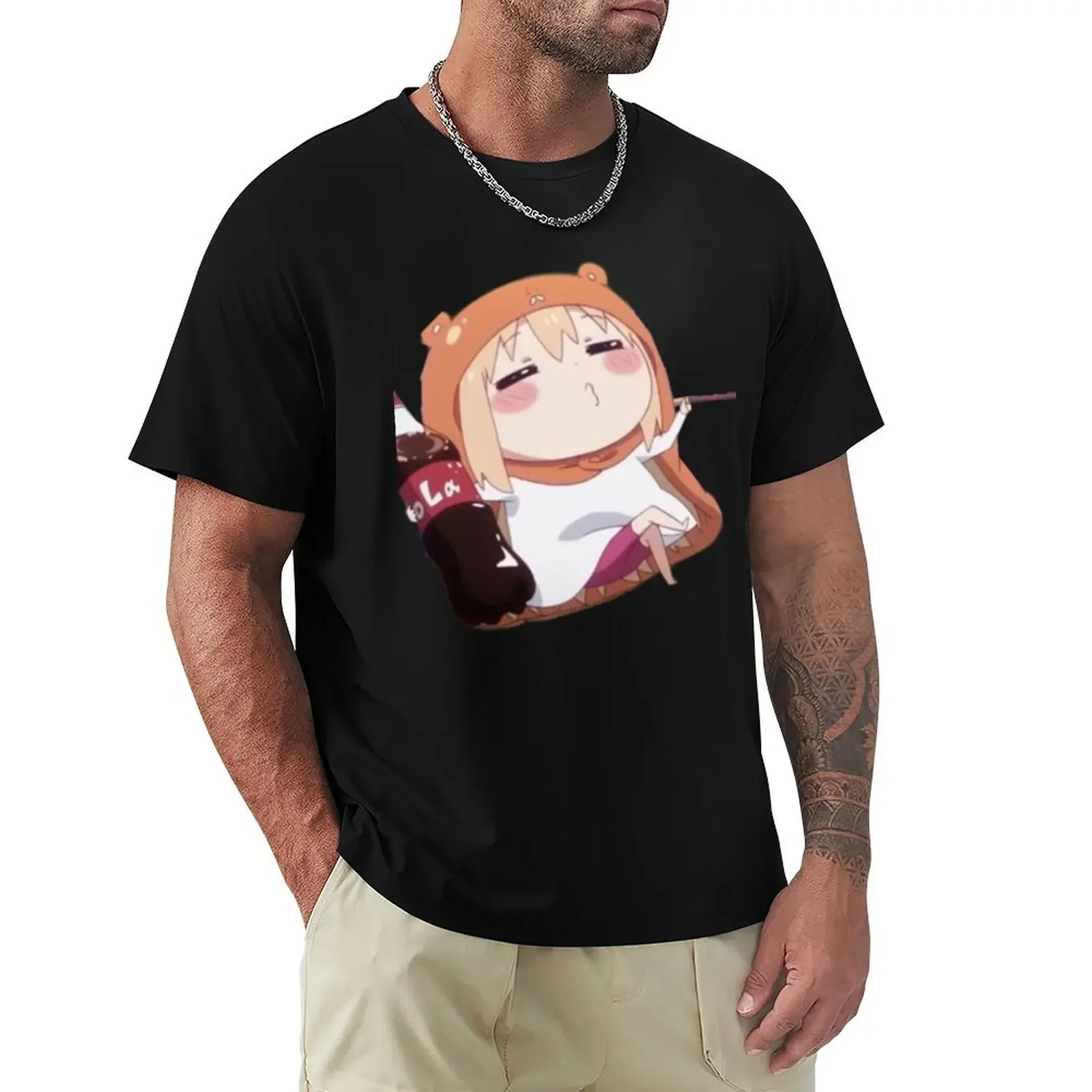 Футболка Umaru Cola Himouto Umaru-chan хлопковые футболки с рисунком возвышенные для мужчин