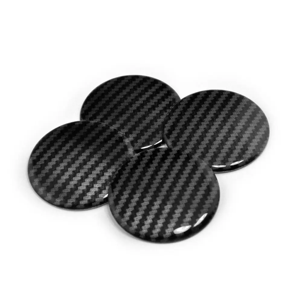 

Emblem Center Cap Wheel Stickers Accessories Exterior Kit 50mm Pattern Style Stripe Car Cover Decor Aluminum 4pcs Set