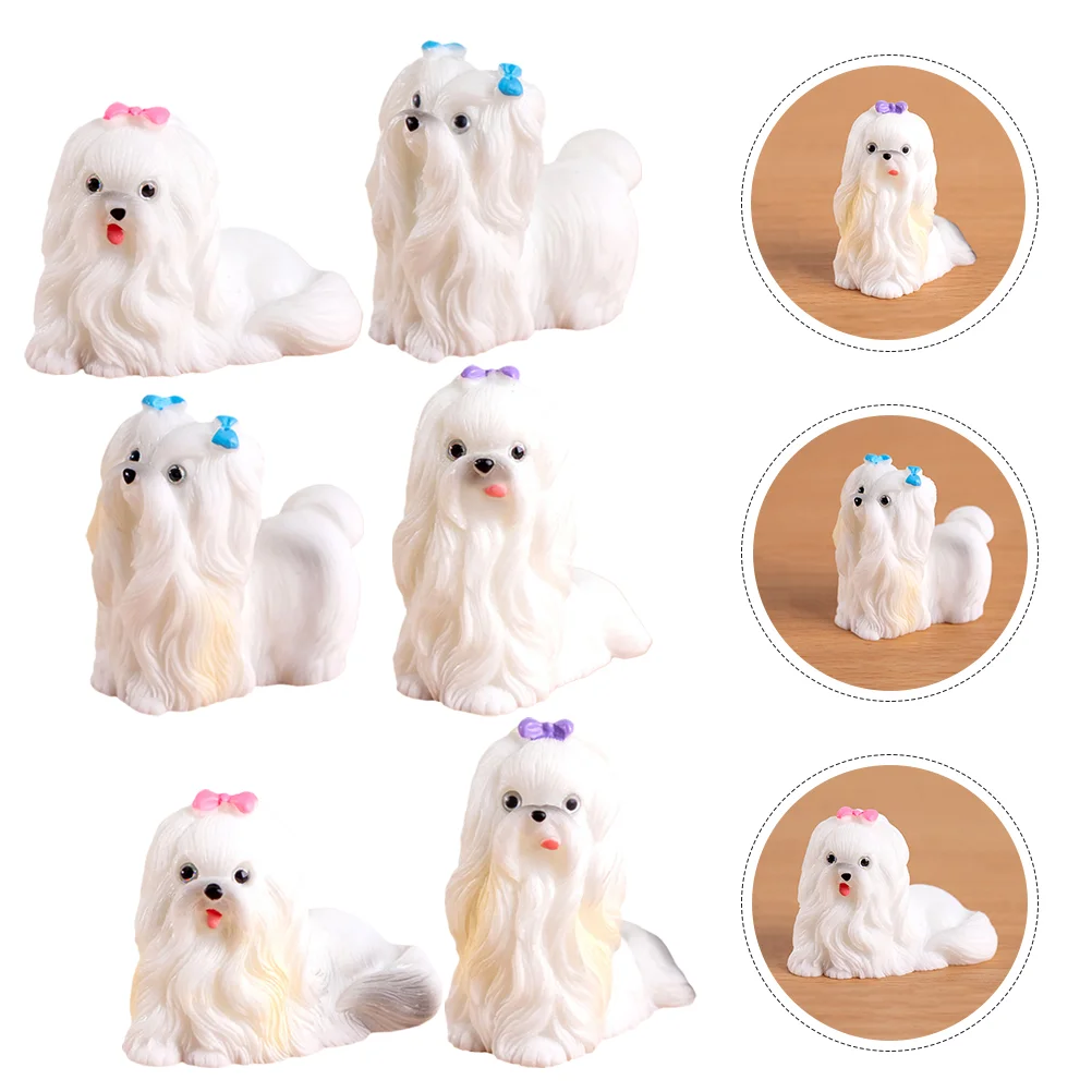 Микропейзаж мини-щенок декоративная смола садовые аксессуары для ландшафтного