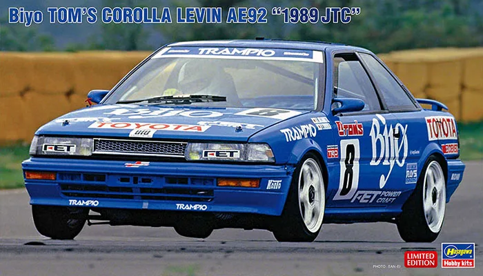 

HASEGAWA 1:24 Toyota Biyo Tom`s Corolla Levin AE92 89 20579 JDM Assembled Vehicle Model Limited Edition Static Assembly Model