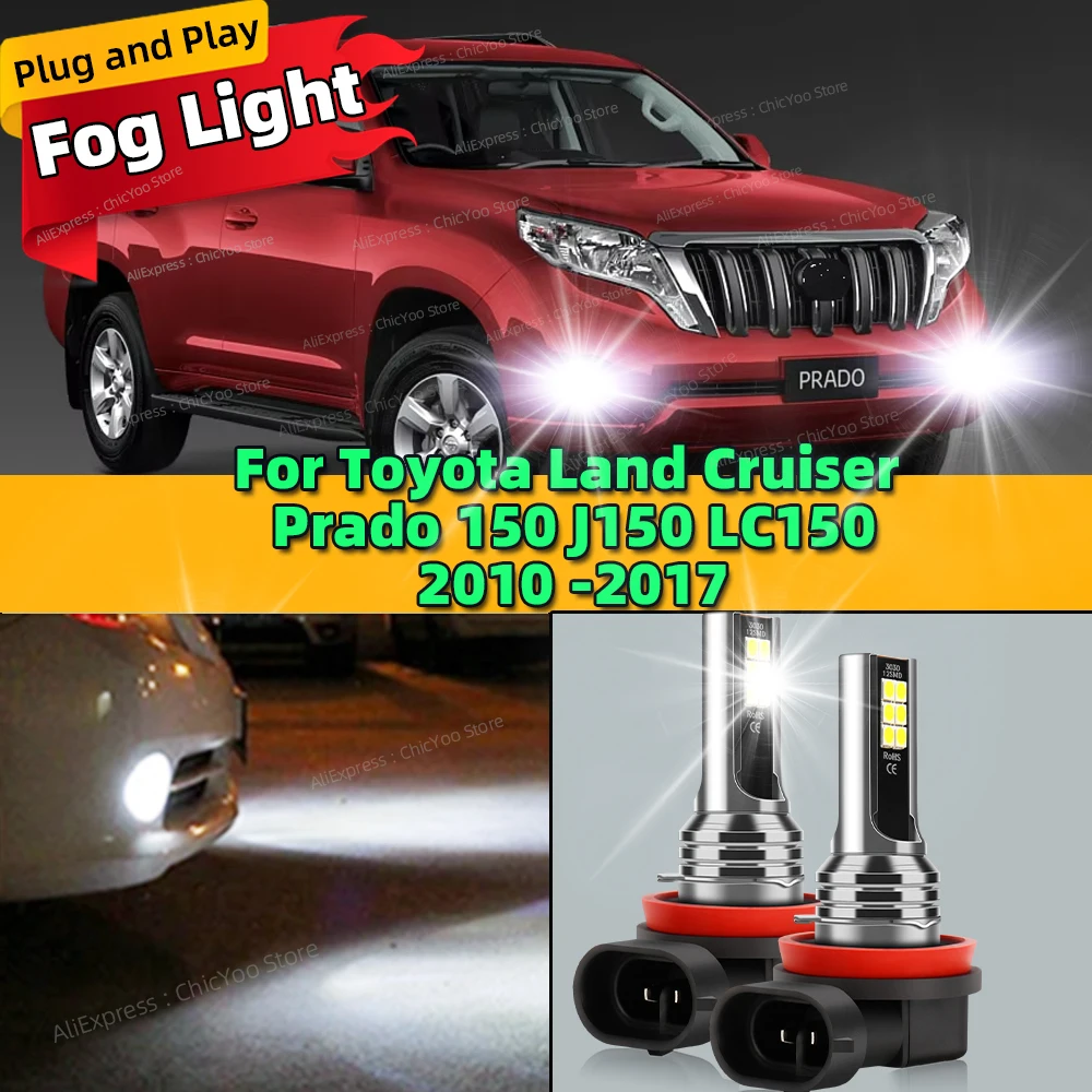 Передняя противотуманная фара 6000K светодиодная лампа аксессуары Canbus для Toyota Land