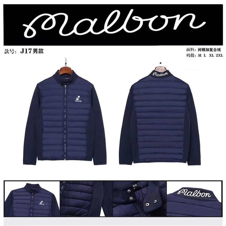 

22 New style golf men's cotton coat golf clothing slim sports autumn and winter casual windproof warm jacket