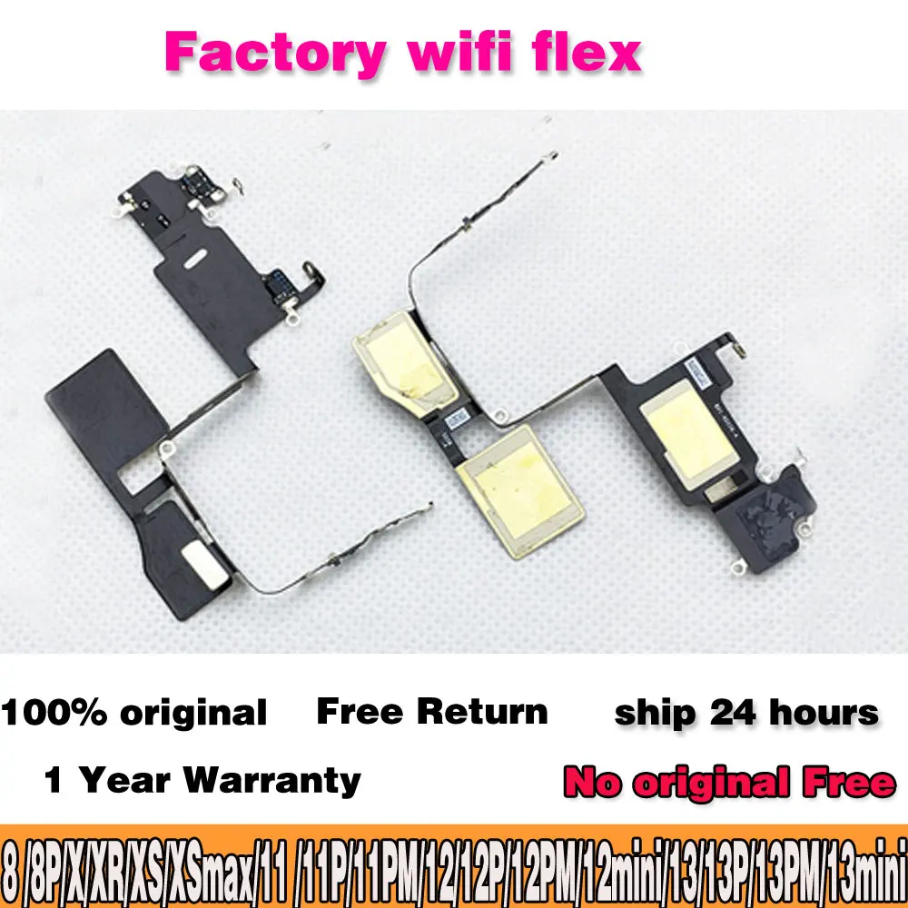 

10pcs/lot Original Parts For iPhone 8 plus X XS max XR 11 pro max 12 mini 13 Pro Max Wifi WI-FI Signal Antenna Flex Cable Repair