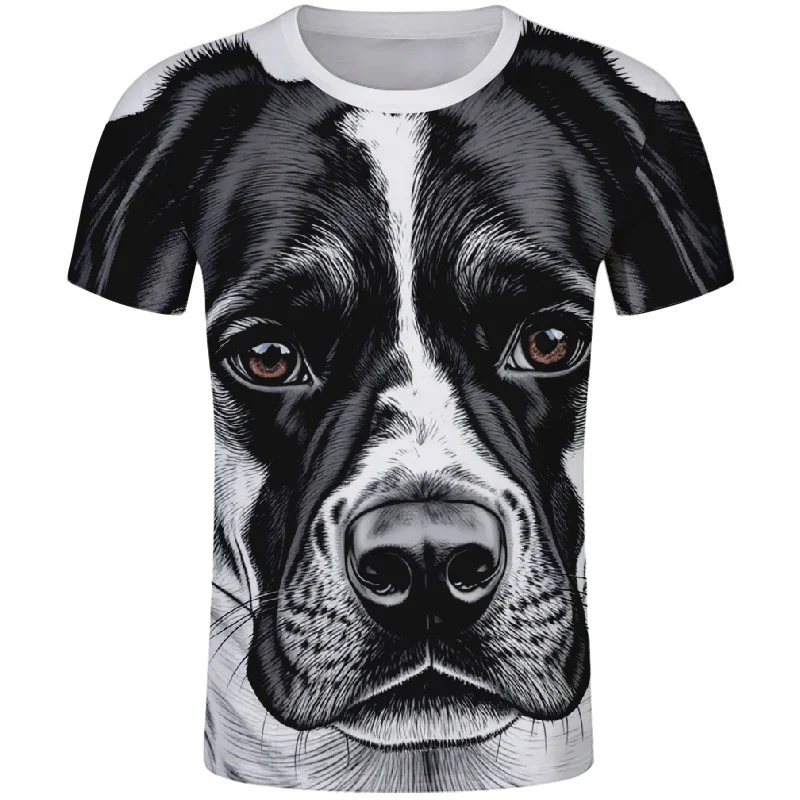 Футболка YMGHJRWN с собакой Браке д'Овернь