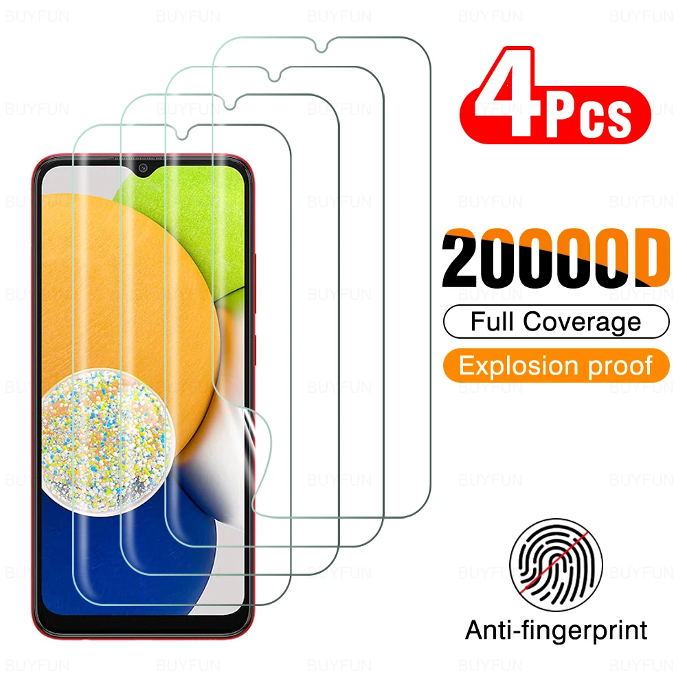 

Гидрогелевая пленка для Samsung Galaxy A03 A03Core A03S A 03 Core S GalaxyA03, 4 шт., стеклянная защитная пленка 6,5 дюйма