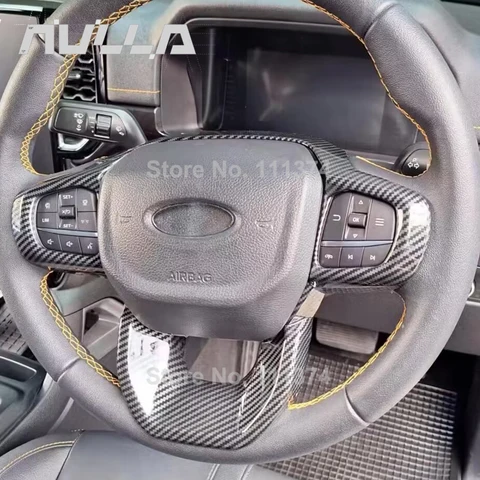 Для Ford Ranger Wildtrak T9 2023 2024, рама рулевого колеса, карбоновые декоративные аксессуары для интерьера