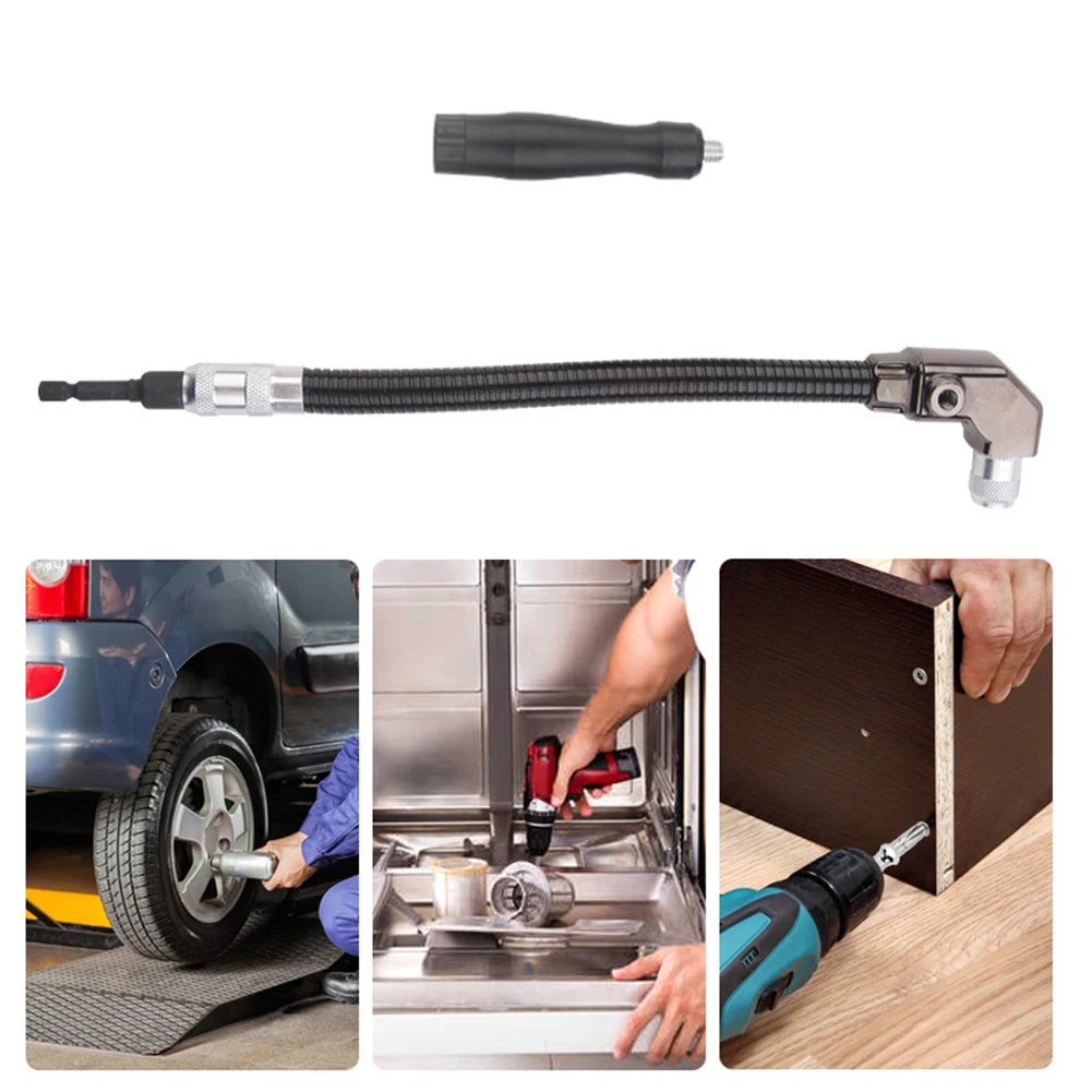 

90 Degree Extension Rod Electric Screwdriver Sleeve Socket Flexible Shaft Universal Extension Rod Linkage Force Rod Sleeve